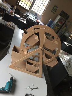 Lazer Kesim Dönme Dolap 3mm DXF Dosyası