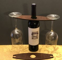 Lazer Kesim Şarap Servisçisi SVG Dosyası
