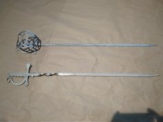 Lazer Kesim Kılıç DXF Dosyası