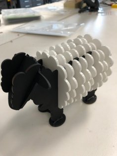 Lazer Kesim Koyun Bardak Altlıkları 3mm DXF Dosyası