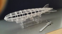 Lazer Kesim Hava Gemisi Modeli 3D Puzzle DXF Dosyası