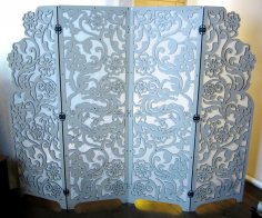 Lazer Kesim Dekoratif Panel 6mm Kontraplak 475x1475mm DXF Dosyası