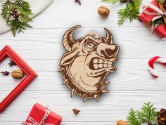 Lazer Kesim Boğa Yeni Yıl Noel Oyuncağı DXF Dosyası