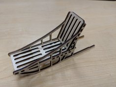 Lazer Kesim Kızak Köpeği 1/8" Huş Kontraplak SVG Dosyası
