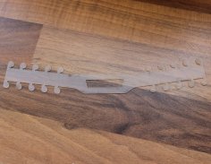 Lazer Kesim Cerrahi Maske Askısı 0.8mm Polipropilen SVG Dosyası
