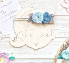 Lazer Kesim Kız Çocuk Saç Tokası Lastik Saç Bandı Tutucu Ücretsiz Vektör