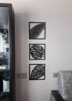 İç Dekorasyon Duvar Dekoru Fikirleri İçin Lazer Kesim Panelleri DXF Dosyası
