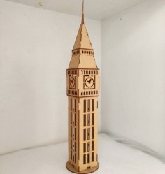 Lazer Kesim Büyük Ben 3D Model Ücretsiz Vektör
