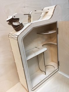 Lazer Kesim Jerry Can Mini Bar 3mm Ücretsiz Vektör
