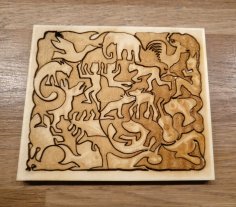 Lazer Kesim M. C. Escher Mozaik II Ücretsiz Vektör