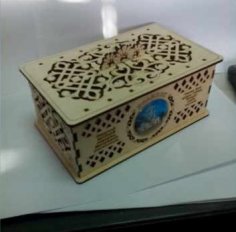 Lazer Kesim Dekoratif Kontraplak Takı Kutusu Ücretsiz Vektör