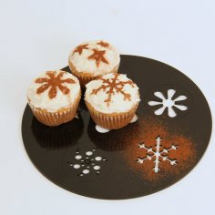 Lazer Kesim Cupcake Şablonu DXF Dosyası