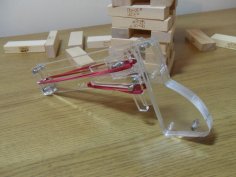 Lazer Kesim Jenga Tabancası DXF Dosyası