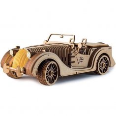 Lazer Kesim Klasik Roadster Araba Oyuncak 3D Puzzle Ücretsiz Vektör