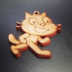 Lazer Kesim Kazıma Logolu Anahtarlık 3mm DXF Dosyası