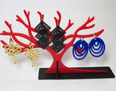 Lazer Kesim Takı Ağacı Standı Akrilik 3mm SVG Dosyası