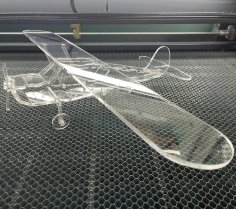 Lazer Kesim Hafif Uçak Akrilik 3D Puzzle DXF Dosyası