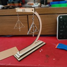 Lazer Kesim Basit Küpe Sergileme Standı SVG Dosyası