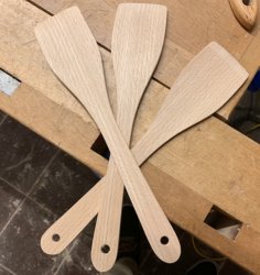 Lazer Kesim Fransız Spatula DXF Dosyası