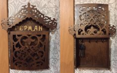 Lazer Kesim Dekoratif Duvar Anahtar Kutusu Ücretsiz Vektör