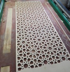Lazer Kesim Dekoratif Panel Desen DXF Dosyası