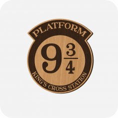 Lazer Kesim Harry Potter Peron 9 3/4 Ücretsiz Vektör