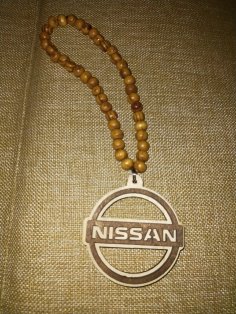 Lazer Kesim Nissan Anahtarlık Ahşap Nissan Logolu Anahtarlık Ücretsiz Vektör