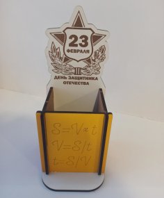 Lazer Kesim Masa Kalemlik Kalem Tutucu Izgara Kalem Kabı Ücretsiz Vektör