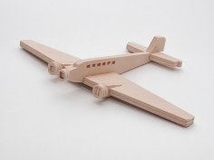 Lazer Kesim Uçak Modeli Junkers Ju 52 SVG Dosyası