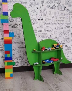 Lazer Kesim Dinozor Rafı Dino Sever Çocuk Odası Dekorasyonu Ücretsiz Vektör