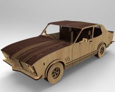 Lazer Kesim Ahşap Holden LJ Torana Model Araba Seti Ücretsiz Vektör