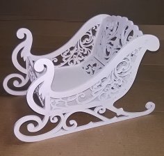 Lazer Kesim Kızak Şekerliği Ücretsiz Vektör