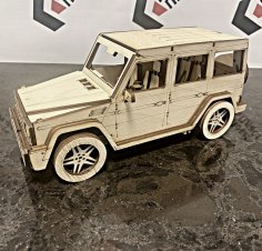 Lazer Kesim Mercedes G-Serisi 3D Ahşap Model Ücretsiz Vektör