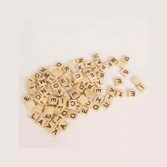 Lazer Kesim Scrabble Alfabe Taşları Harfler Ücretsiz Vektör