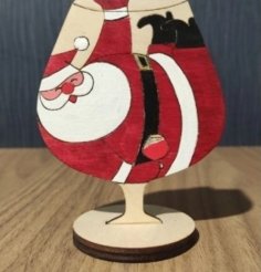 Lazer Kesim Noel Baba Cücesi Noel Süsleri Ücretsiz Vektör