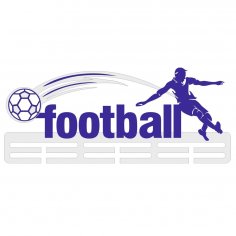 Lazer Kesim Futbol Madalya Askısı Ücretsiz Vektör