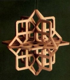 Lazer Kesim Kar Tanesi 3D Puzzle Ücretsiz Vektör