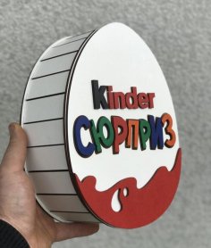 Lazer Kesim Kinder Hediye Kutusu Ücretsiz Vektör