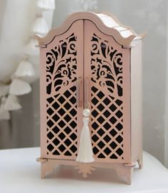 Lazer Kesim Gardırop 3D Model Ücretsiz Vektör