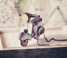 Lazer Kesim Scooter Anahtarlık Vespa Anahtarlık Ücretsiz Vektör