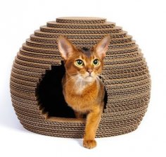 Lazer Kesim Kedi Evi Kovan Evcil Hayvan Mobilyası Ücretsiz Vektör