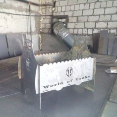 Lazer Kesim World Of Tanks Taşınabilir Mangal Ücretsiz Vektör