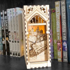 Lazer Kesim Harry Potter Kitap Köşesi Ücretsiz Vektör