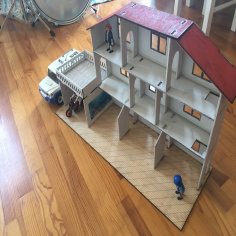 Lazer Kesim Playmobil Ev DXF Dosyası