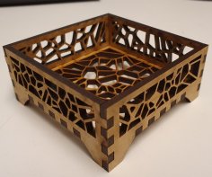 Lazer Kesim Voronoi Bardak Altlığı Tutucu Ücretsiz Vektör