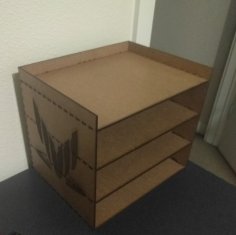 Lazer Kesim Ofis Kağıtlığı Ücretsiz Vektör