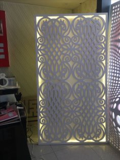 Lazer Kesim Dekoratif Bölme Ekranı SVG Dosyası