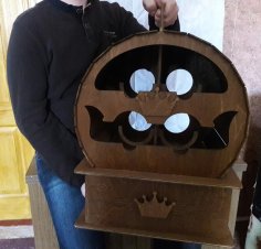 Lazer Kesim Taç Fıçı Bar Ücretsiz Vektör
