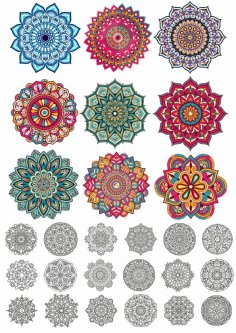 Mandala Serbest Vektör