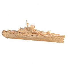 Lazer Kesim P046 Destroyer Gemisi 3D Puzzle Oyuncak DXF Dosyası